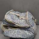 CUBETASTIC Extra Large Nail Polish Organizer Case Holds 86 to 100+ Bottles Nail Polish & Nail Lamp, Nail Supplies Storage Carrying Bag with 2 Removable Pouches (Blue Floral, 86 Slots)