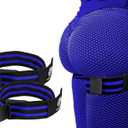 BFR Occlusion Bands for Women - Blood Flow Restriction Workout Bands for Leg, Glute & Hip Building - Fabric Resistance Loop for Squats, Thigh Toning, Butt Lifting & Muscle Growth (Blue)