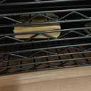 WDT 5-Shelf Shelving Units on Wheels Casters, Adjustable Heavy Duty Metal Shelf Wire Storage Rack for Home Office Garage Kitchen Bathroom Organization(16Wx36Dx75H), Black