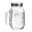 Mason Craft & More Glass Jar with Handle and Lid - Clear