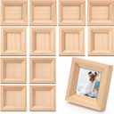 12 Pcs Dollhouse Picture Frames 1:12 Scale Miniature Picture Frames for Dollhouse Small Photo Frame Mini Wooden Dollhouses Accessories Mini House Decoration Simulation for Craft Artwork (1.7 Inches)