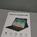 OYEEICE Keyboard Case for iPad 9th Generation - Wireless Detachable Keyboard Folio Cover with Pencil Holder for iPad 9th/8th/7th Gen 10.2 inch, iPad Pro 10.5" & iPad Air 3rd Gen - Black (Regular Style)