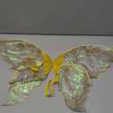 Fairy Wings for Women with Lace Gloves, Butterfly Cosplay Wings,Iridescent Costume Wings for Party Photography Adult Dress Up
