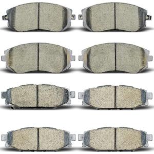 Front Rear Ceramic Brake Pads Compatible with 2009-2013 Subaru Forester,2008-2011 Subaru Impreza,2005-2013 Legacy,2005-2013 Outback
