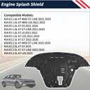 Engine Splash Shield Guard for KIA K5 2021-2025 2026 - Heavy-Duty PVC Skid Plate for Radiator, Engine & Transmission - Easy Installation, Extended Coverage, Maintenance Holes & Vent Design