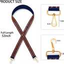 Game Day Sequin Beaded Purse Strap Replacement Red Blue Crossbody Shoulder Bag Strap for Stadium Approved Clear Bag