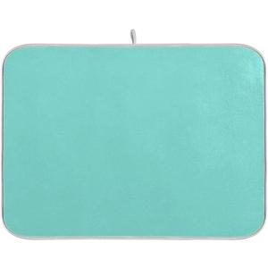 Baby Blue Dish Drying Mat for Kitchen Counter 18 x 24 In Absorbent Microfiber Dry Dishes Rack Mats Drainer Mat Dish Drying Pad for Countertops Decor