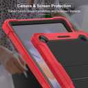 Case for T-Mobile REVVL Tab 2 Android 15 Tablet 10.1 inch,Heavy Duty Shockproof Protective Cover with Kickstand,Kids Friendly,4 Corners Thicken Shockproof,Red+Black