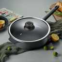 10.5 Inch Glass Lid for Frying Pan, Fry Pan, Skillet, Pan Lid, Fits Pot, Cast Iron Skillets 10.5", Clear