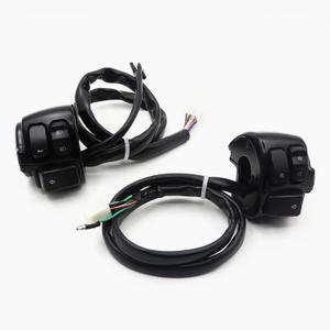 Motorcycle Handlebar Control Switch Kit, 1 Inch/25mm, Black, for Harley Dyna Fatboy Sportster Softail Touring 1996-2013