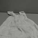 Toddler Baby Girls Dress Sleeveless Ruffle Baby Girls Summer Dress Casual Solid Floral Little Kid Boho Beach Sundress (18-24 Months, White)