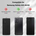 Jasonyu Flip Wallet Case for Samsung Galaxy A23 5G/4G,Leather Magnetic Folio Cover with Card Holder,Kickstand - TPU Shockproof Durable Protective Phone Case,Black