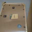 12x16 Picture Frame 3 Pack, Oak Wood, Real Glass, Wall Hanging