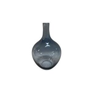 Glass Vase Blue 11in