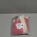 Fleece Lining Dog Hoodie with Harness Built in,Extra Warm Small Dog Jacket in Winter Puppy Coats with Drawstring Hooded,Orange, M, Pink