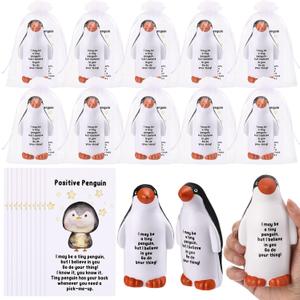 10 Set Funny Penguin Stress Balls Bulk Relief Squeeze Balls Inspirational Stress Reliever Employee Appreciation Gifts for Adult Coworkers Staff Volunteer