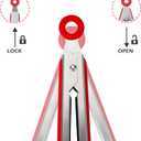 Kitchen Tongs, Premium Stainless Steel, Food-Grade Silicone Tips with Christmas Design, Heat Resistant 500F, 2-Piece Set (9'' and 12'')