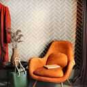 NAKLEO Wall Painting Stencil Large Size, 23,2x37,4 Herringbone Brick Chevron Reusable Plastic Template, Geometric Pattern Wallpaper, DIY Home Decor Craft Wood Floor Furniture