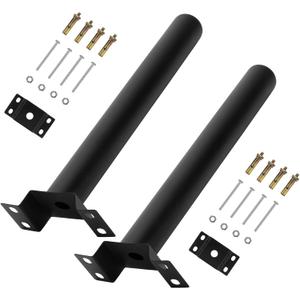 Mounting Brackets Extension Arm for Solar Street Light, Light Fixture Bracket Pole for Wall, Fence, Tree, Yard, Barn, 2pcs
