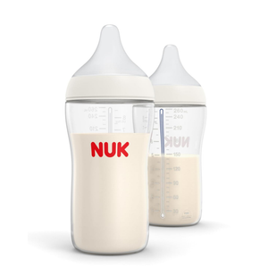 NUK Perfect Match Glass Natural + Anti-Colic Bottle, 8 oz, 3 Pack