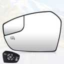 Youxmoto Driver Left Side Heated Mirror Glass, Fit For Ford Escape 2017 2018, with Backing Holder Rearview Mirror Glass, fit GJ5Z17K707E