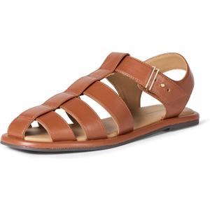 Amazon Essentials womens Closed Toe Fisherman Sandals (9.5, Tan)