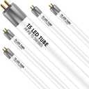 F8T5 12 Inch Plug & Play LED Tube, Daylight 6500K T5 LED Lamp Directly Relamp & Replace 8W Fluorescent Bulbs F8T5/DL, Without Rewiring or Modification, EVG Ballast Required, Pack of 5