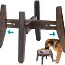 Dog Bowl Stand for Water/Food - Adjust with Lock - Dog Water Fountain Holder, Elevates Pet Food and Water Feeder Bowls (Bowl not Included) (1 Pack - (Height 10.4" Width 8-11.5")