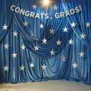 Epakh 36 Pieces Star Card Stock Cutouts 11 Inches Glitter Double Printed Paper Stars Decoration for Classroom Bulletin Board Movie Night 250th Anniversary USA (Silver)