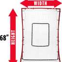 Franklin Sports Baseball Rebounders + Pitchback Nest - Pitch Return Trainer + Rebound Net with Attachable Pitching Target- All Angle Fielding Rebound Net for Grounders + Pop Flies