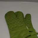 KEGOUU Oven Mitts 2pcs Set, Kitchen Oven Glove High Heat Resistant 500 Degree Extra Long Oven Mitts (Olive Drab)