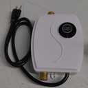 ECOTINYMACH 110V Tankless Water Heater Electric, 3000W Compact Water Heater, Heating Water On Demand Conveniently Convertible Between Fahrenheit and Celsius