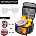2 x American Football Reusable Lunch Bag, Insulated, Spacious, Stylish, Eco-Friendly, Suitable for 6+ years