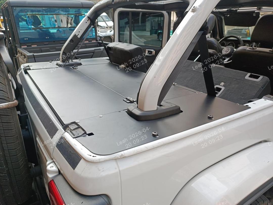 JOYTUTUS Trunk Security Deck Enclosure for 2018-2023 Wrangler JL 4-Door | Molle Panel | No-Drill Theft-Proof Storage Cover, Does Not Fit Trunk-Mounted Subwoofer