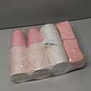 JarThenaAMCS 50Set Pink Disposable Coffee Cups with Lids and Sleeves 12oz Light Pink Paper Drinking Cups for Home Restaurant Wedding Birthday Baby Shower Bachelorette Party Supplies