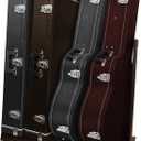 STRICH Guitar Case Rack, Hardwood Folding Multiple Guitar Case Stand for Efficient Space-Saving in Home Studios, SMT-20C Walnut Grain