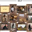 J.M.Deco Collage Picture Frames for Wall Decor, 18-Opening Reunion Family Friends Picture Frame Set, 4 x 6 Photo Frames for Living Room, Gallery Puzzle Collage Wall Hanging, Vintage Gold