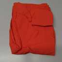 Orange Jogger Pants, Women’s Casual Elastic Waist Lounge Pants, Size M