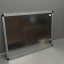 Notice Board Maya, Grey Felt, Aluminium Frame, 60 x 45 cm,FA0242170