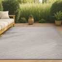 JONATHAN Y Moroccan Diamond Indoor Outdoor Area Rug 8X10 Beige, Ararat High-Low Pile Modern for Backyard, Patio, Porch, Easy-Cleaning, High Traffic, Pet-Friendly, Non-Shedding (SBH105A-8) (7'9" x 10' (Rectangular))