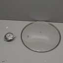 12.5" Tempered Glass Pan Lid with Steam Vent, Thickened to 4mm and Dishwasher Safe and Oven up to 480, Universal Lid Fit for Cast Iron Skillets, Frying Saute Pan, Cooking Pot