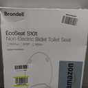 Brondell Bidet Toilet Seat Non-Electric Swash Ecoseat, Fits Elongated Toilets, White - Dual Nozzle System, Ambient Water Temperature - Bidet with Easy Installation