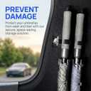 2PCS Car Umbrella Holder, Multifunctional No Drilling Vehicle Trunk Umbrella Holder Double Hook, Automotive Interior Trunk Hangers Hooks, Universal for Automobile RV Truck