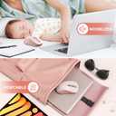 seenda Bluetooth Wireless Mouse, Bluetooth & 2.4G USB Dual Mode, Quiet Clicks, 1600 DPI Smooth Tracking, Ergonomic Design, 24-Months Battery Life, Portable Mouse for Laptop/Mac/Ipad/PC/Tablet-Pink