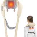 Electric Neck Massager for Deep Tissue Pain Relief,Adjustable Pressure,Heatable,Washable Cover,for People with Keeping Head Down for a Long Time,Gifts for Men Women