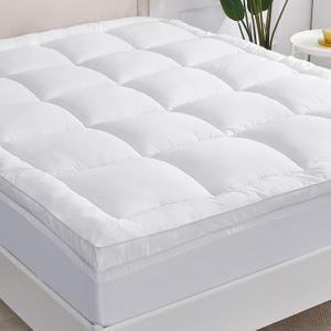 YUGYVOB Queen Mattress Topper Extra Thick, Cooling, and Breathable Mattress Pad 8-21" Deep Pocket Soft Down Alternative Fill
