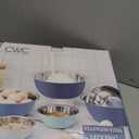 COOK WITH COLOR Stainless Steel Mixing Bowls Set - Nesting Bowls, 6 Pieces, Blue