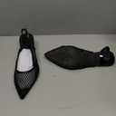 Coutgo Women's Slingback Kitten Low Heels Mesh Pumps Closed Pointed Toe Wedding Work Dress Shoes (7.5)