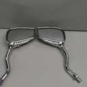 Universal Bicycle Mirror Bike Rear View Mirror 8mm 10mm Skull Hand Style Also for Motorcycle Rear View Mirrors silver