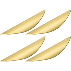 Uxcell 4-Piece Cabinet Hardware Set: Gold Drawer & Door Pulls, 3-3/4 Inch Center-to-Center, Suitable for Kitchen, Bathroom, & More